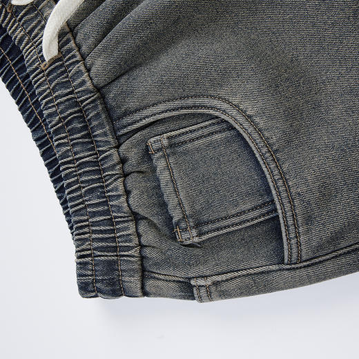 HX 冬季水洗直筒牛仔长裤加绒保暖C201440057101 商品图8