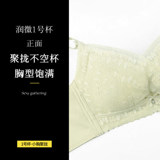 淡写清欢 文胸(VIP)【小胸专用 一穿就聚】小胸显大聚拢无钢圈调整型文胸 商品图2