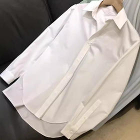 【断码清仓 无退换】大牛货！高密棉挺阔扎实~廓形oversize男友BF宽松显瘦 衬衫女春夏