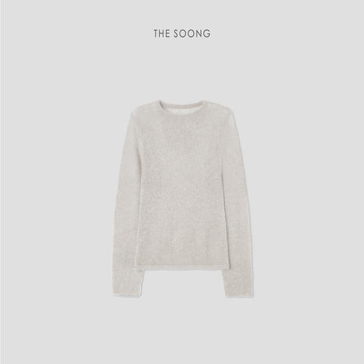 THESOONG/ 139g绵羊毛针织衫女套头圆领柔软 HBMY6519 商品图7