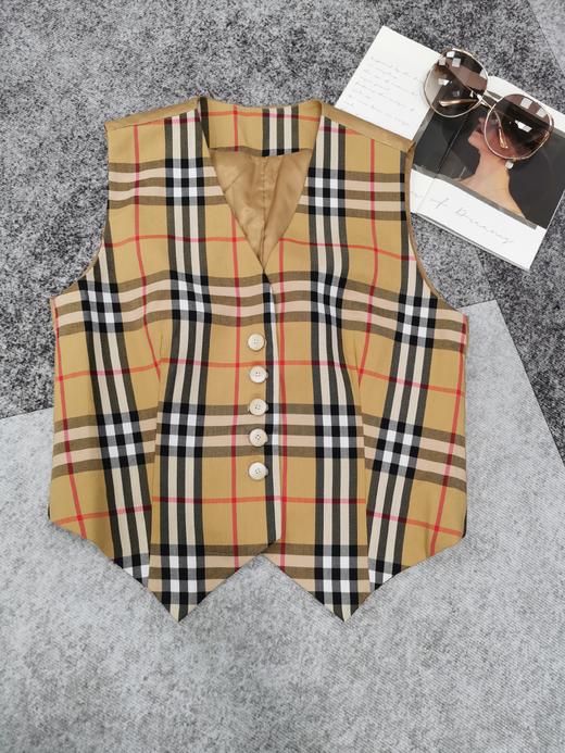 RM0928#格子拼接小马甲 商品图0