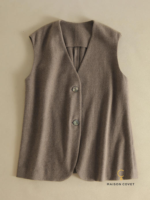 MAISON COVET 纯山羊绒马甲长裤套装 商品图2