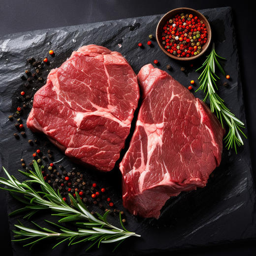 吉羊鲜礼内蒙古香煎牛羊排原切570g(小羊排200g*2袋+原切牛排170g*1袋)  赠送蘸料+黄奶油 包邮 商品图3