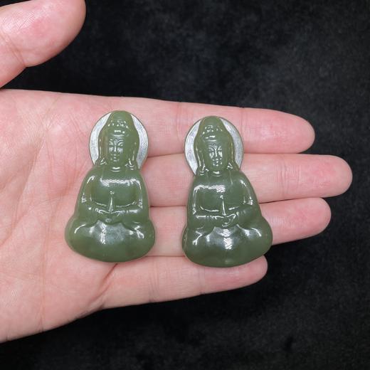 和田玉吊坠-观音约50*30 商品图0