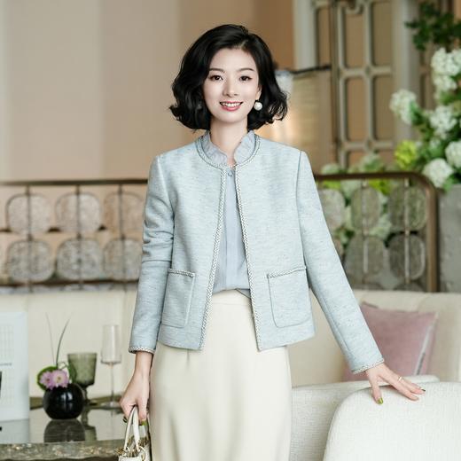 西子/风华正茂法式气质小香风亚麻棉外套/WTBH2030 商品图0