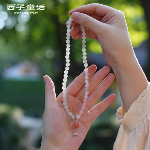 【预售3-5天】【灵隐景区直发】天山翠多宝双圈手串蓝晶石非洲南红镀金招米祈福好运女士手链 商品图4