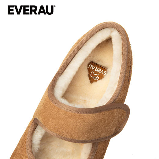 EVERAU冬季新款羊皮毛一体保暖玛丽珍休闲鞋女鞋EA7091 商品图4