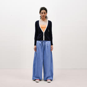 NUTH 薄款撞色修身长袖外搭空调开衫