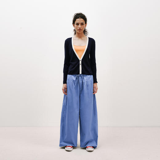 NUTH 薄款撞色修身长袖外搭空调开衫 商品图0