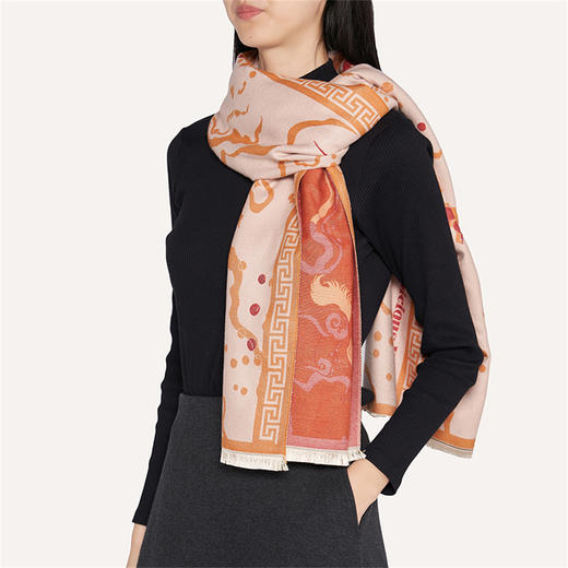 大英博物馆 新年系列 以梦为马 提花围巾礼盒 商品图1