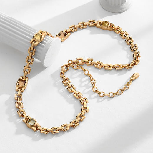 【阿娇-钟欣潼同款】BM大英博物馆限量联名系列 拜占庭琉璃项链套装（耳环+项链） 商品图8