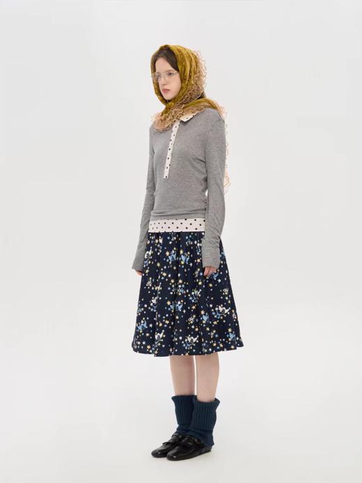 local tag/lt25awk10/波点拼接翻领上衣 商品图1