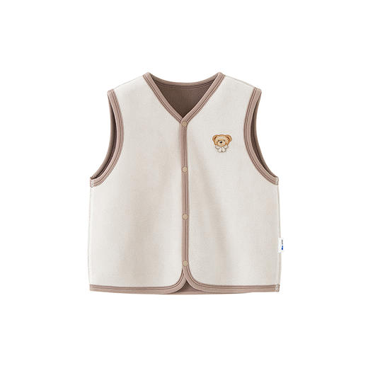 【泰迪熊IP联名】迷你巴拉儿童保暖背心男女童宝宝抓绒家居马甲 商品图4