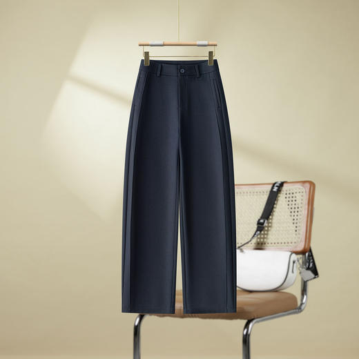 百媚生 羊毛醋酸高级感垂感西装阔腿裤953 商品图2