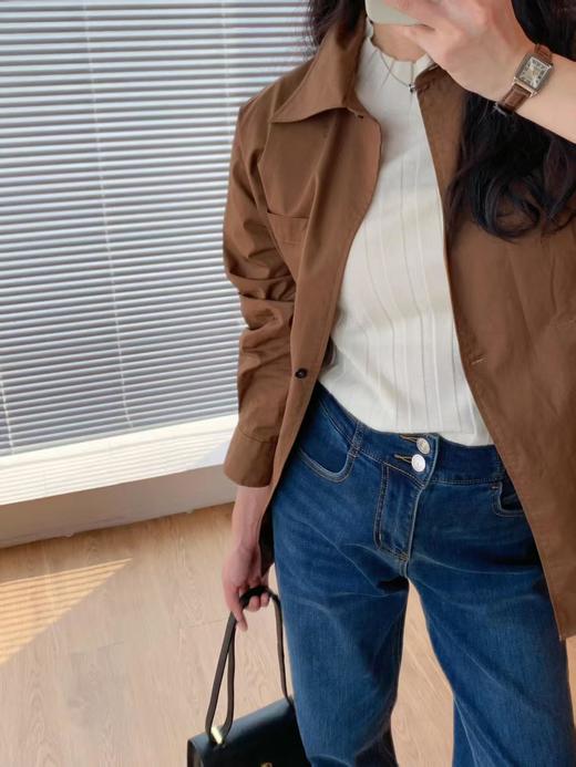 The row极细纯羊绒竖坑条针织衫打底衫 商品图9