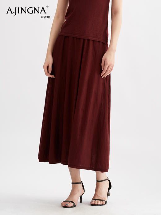 【温婉风情】阿菁娜羊毛高腰A字半身裙F30Q313001 商品图4