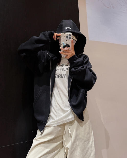 𝐒𝐮𝐩𝐫𝐞𝐦𝐞 x 𝐍𝐢𝐤联名开衫卫衣帽衫092704外套 商品图5