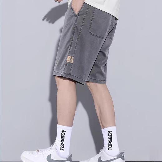 【垂坠飘逸 清凉触感】莱赛尔天丝牛仔短裤 商品图2