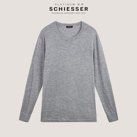 [铂雅100%羊绒保暖]SCHIESSER德国舒雅高端铂雅男士羊绒保暖衣单件纤维皇后 软黄金单件上衣95/25983Q