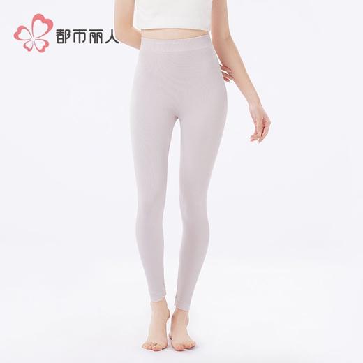都市丽人打底裤女士保暖裤无缝单层打底裤中九分女裤LLH4C2 商品图1