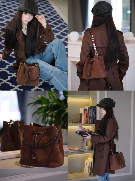 专柜奥莱订单Coa ROWAN发财桶斜挎通勤子母包 商品图2