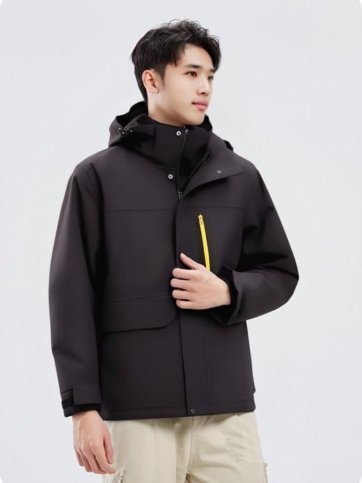 佐丹奴男装2025新款防风防水保暖【三合一】冲锋衣01075625 商品图1