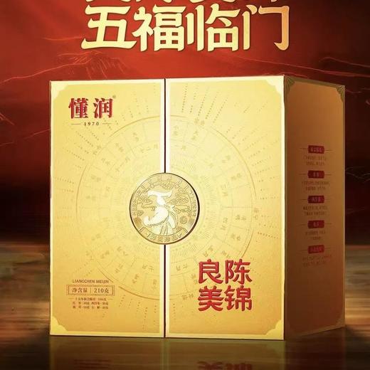 【直送到家】210g懂润良陈美锦陈皮礼盒（金色） 好礼佳品  五珍和韵 商品图0