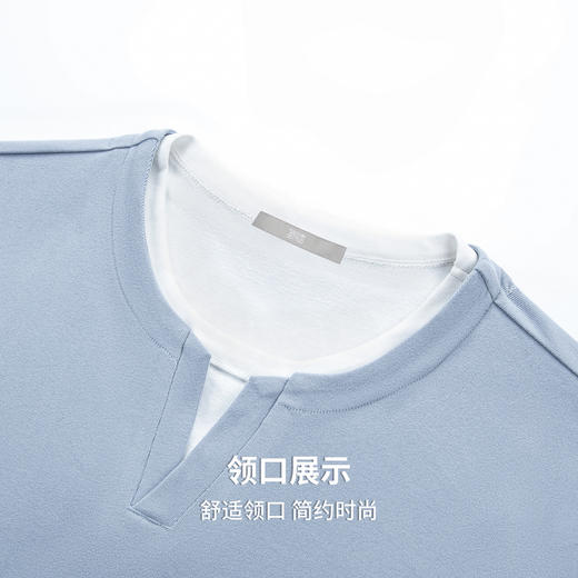 【亨利领&假两件】2025秋季亲肤透气弹力舒适百搭长袖卫衣T恤 商品图6