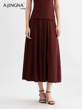 【温婉风情】阿菁娜羊毛高腰A字半身裙F30Q313001