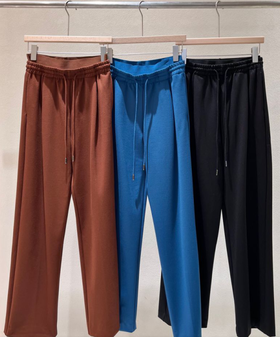 QG65925#双腰头直筒裤