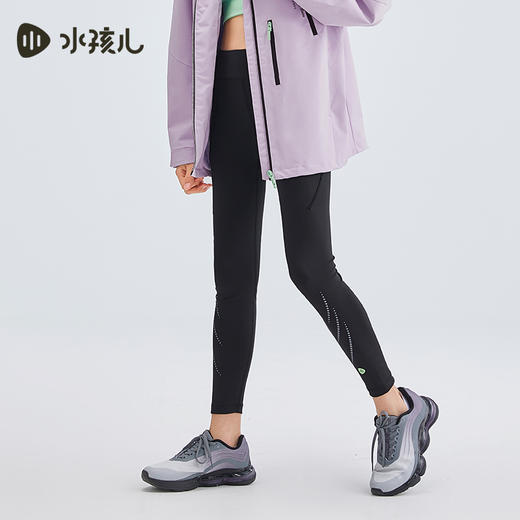 水孩儿童装2024秋季女童打底裤中大童紧身修身高弹透气舒适时尚 商品图1