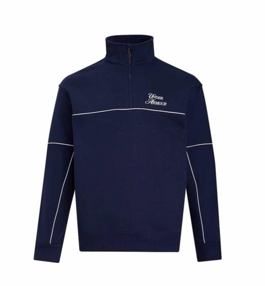 【11.15立冬暖心礼】安德玛UA Sports Club男子毛圈1/4拉链运动休闲卫衣6005892-410 商品图3