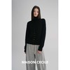 MAISON CECILE 两色|18针翻领/高领两穿软糯羊毛设计感针织开衫 商品缩略图2