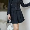 奢姿大码女装2025秋季简约半松紧百搭短裙胖妹妹时尚百褶半身裙 商品缩略图4