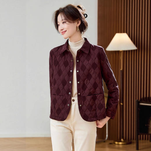 雀说新款时尚休闲夹克洋气大码上衣AL25103 商品图1