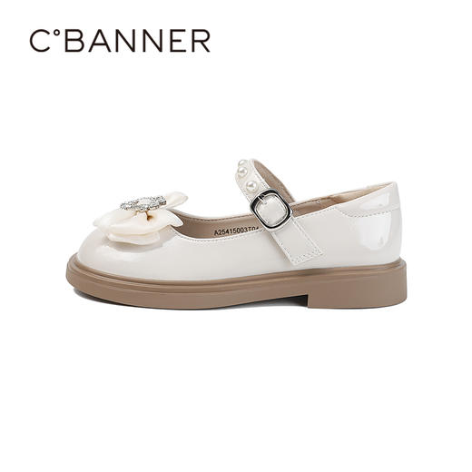 千百度秋季甜美蝴蝶结宝贝至爱童鞋潮酷单鞋A25415003 商品图1