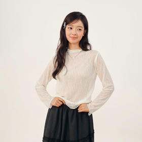 蕾丝打底长袖T恤-纪念日百货门店同款165343626