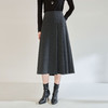 「高货sh」全新升级【铂金会员183/天猫249/差价66】(95947)洛诗琳简约气质醋酸羊毛半身裙2025秋冬加厚显瘦百褶A字裙 商品缩略图0