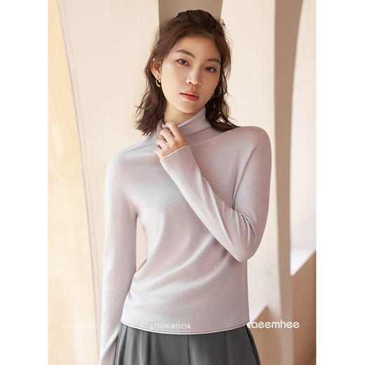 卡益羊毛衫 卷边高领毛衣KY01749-D 商品图4