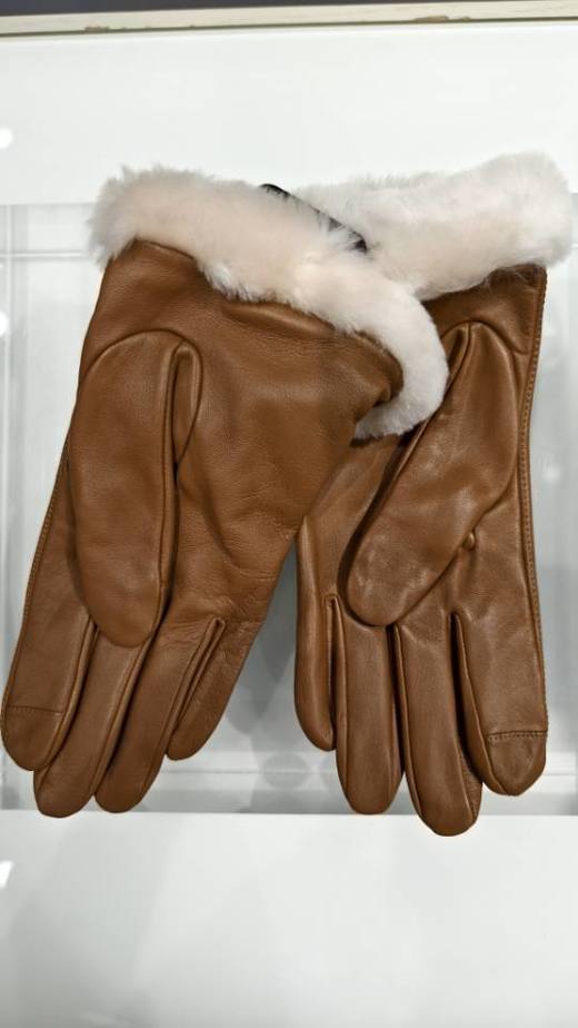 2楼UGG光面皮羊皮毛袖口手套  吊牌价1299 商品图2