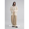 MAISON CECILE 三色|秋冬重磅高克重羊绒羊毛软糯厚实针织大开衫 商品缩略图3