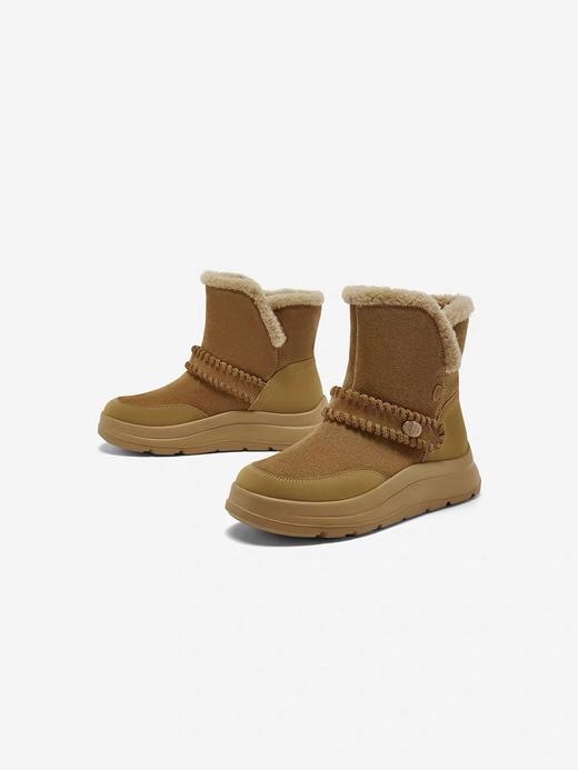 【云粉节】 【拔佳】BF楼Bata雪地靴女2025冬款牛剖皮保暖厚底时尚短靴AD146DD5   吊牌价1159    活动价799 商品图4