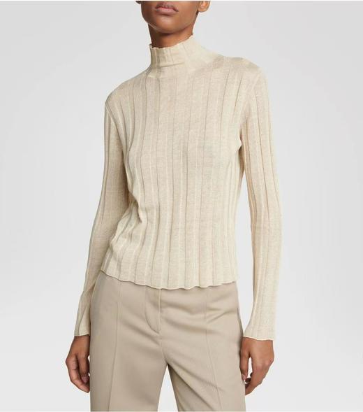 The row极细纯羊绒竖坑条针织衫打底衫 商品图6