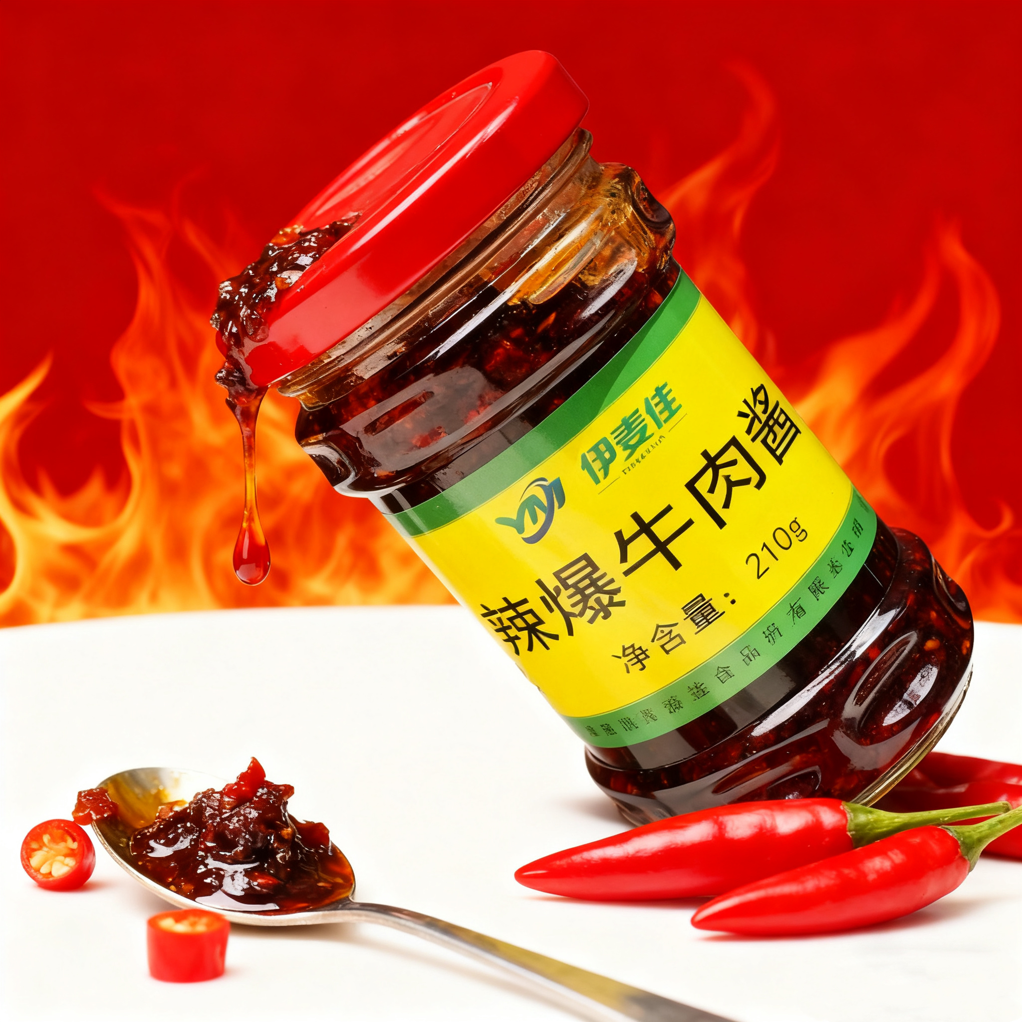 伊麦佳辣爆牛肉酱 清真牛肉酱