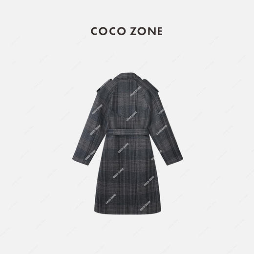 COCO ZONE“圣托里尼”翻领暗格双排扣带风衣外套23C19527 商品图2