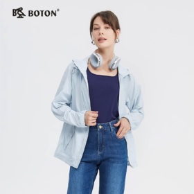 波顿女士春夏防晒衣冰凉丝连帽高端名牌美式休闲外套上衣LJ915124