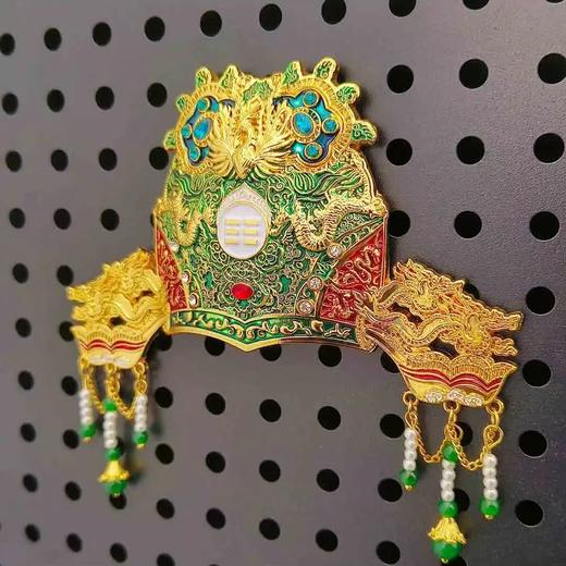 【唐宋元凤冠·金属冰箱贴礼盒】永乐宫西王母龙凤花钗冠李倕凤冠宋代团冠回鹘桃心冠冰箱贴 商品图6