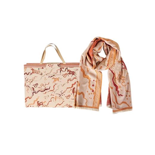 大英博物馆 新年系列 以梦为马 提花围巾礼盒 商品图5