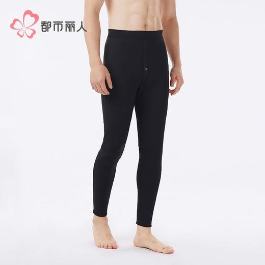 都市丽人打底裤男士保暖裤锦纶多层打底裤厚九分裤男裤FLH4B9 商品图2