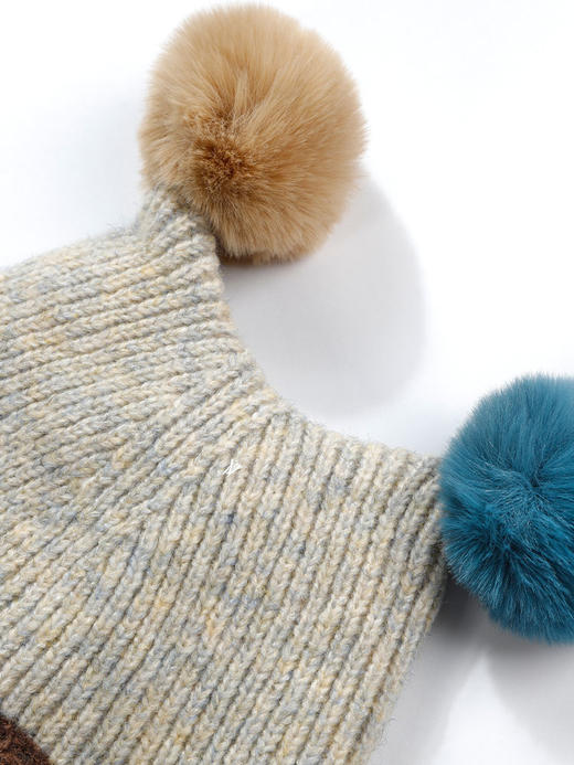 异色球球针织帽-纪念日百货门店同款165200959 商品图2